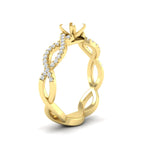 Load image into Gallery viewer, infinity-twist-diamond-semi-mount-engagement-ring-in-yellow-gold-FD11157SMRANGLE3-NL-YG
