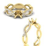 Load image into Gallery viewer, infinity-twist-diamond-semi-mount-engagement-ring-in-yellow-gold-FD11157SMRANGLE3-NL-YG
