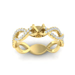 Load image into Gallery viewer, infinity-twist-diamond-semi-mount-engagement-ring-in-yellow-gold-FD11157SMRANGLE3-NL-YG
