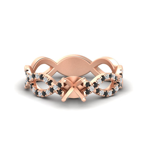 infinity-twist-diamond-semi-mount-engagement-ring-with-black-diamond-in-rose-gold-FD11157SMRGBLACKANGLE3-NL-RG