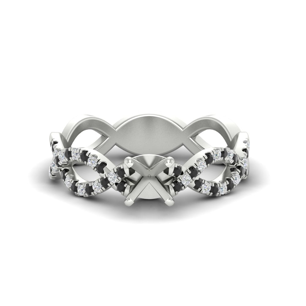 infinity-twist-diamond-semi-mount-engagement-ring-with-black-diamond-in-white-gold-FD11157SMRGBLACKANGLE3-NL-WG