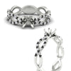 Load image into Gallery viewer, infinity-twist-diamond-semi-mount-engagement-ring-with-black-diamond-in-white-gold-FD11157SMRGBLACKANGLE3-NL-WG