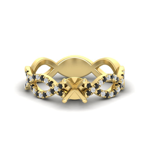 infinity-twist-diamond-semi-mount-engagement-ring-with-black-diamond-in-yellow-gold-FD11157SMRGBLACKANGLE3-NL-YG