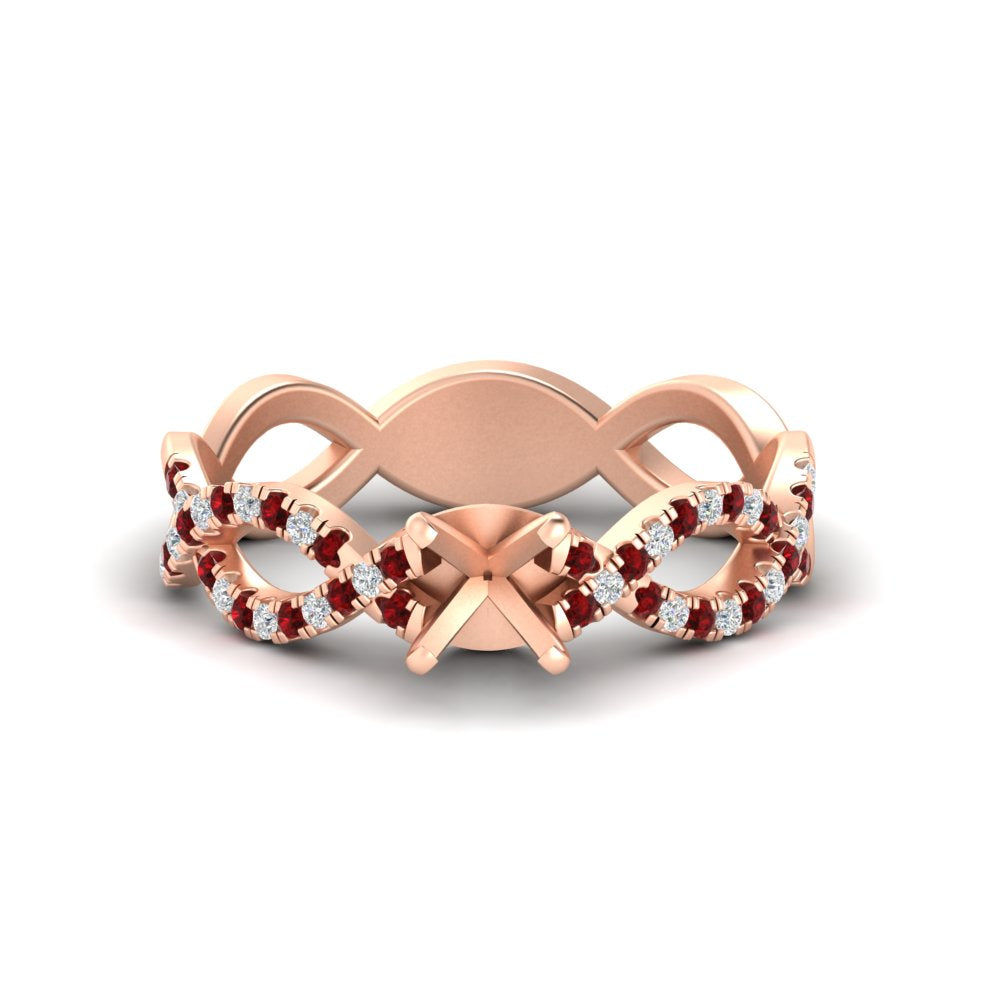 infinity-twist-diamond-semi-mount-engagement-ring-with-ruby-in-rose-gold-FD11157SMRGRUDRANGLE3-NL-RG