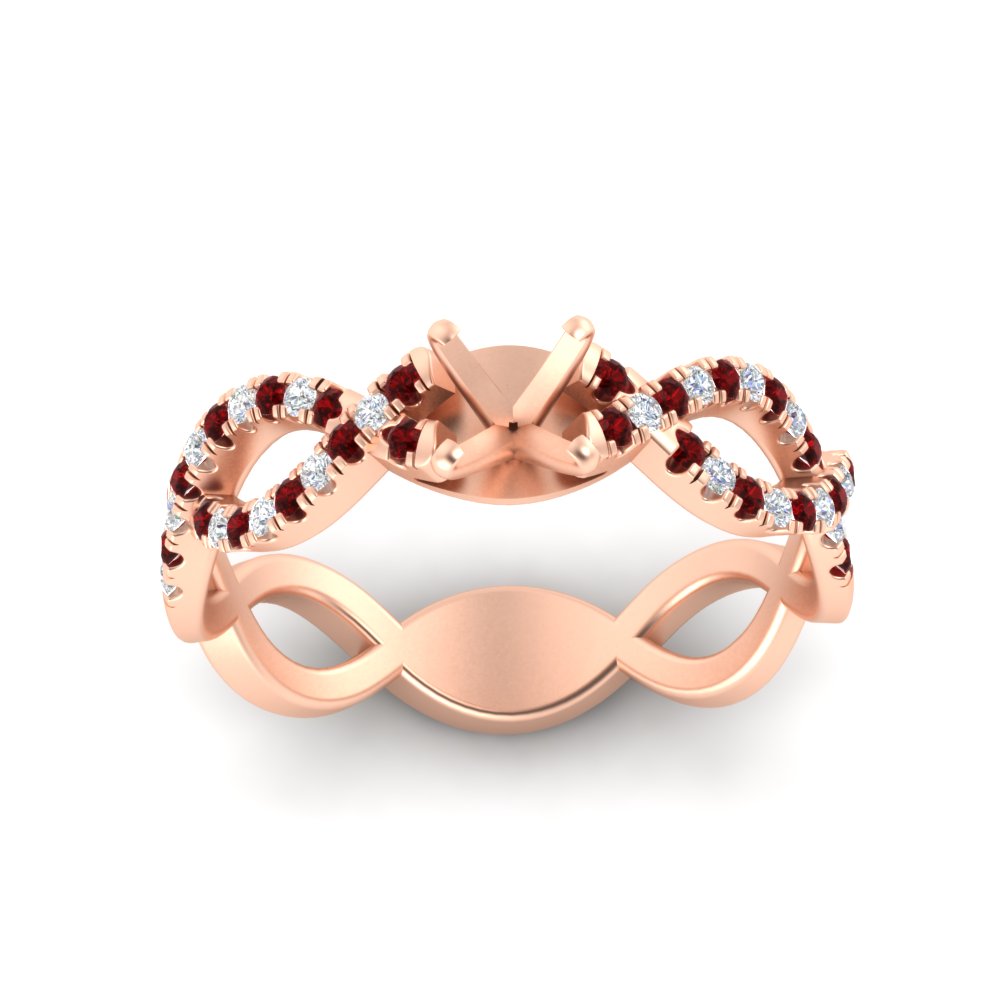 infinity-twist-diamond-semi-mount-engagement-ring-with-ruby-in-rose-gold-FD11157SMRGRUDRANGLE3-NL-RG