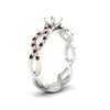 Load image into Gallery viewer, infinity-twist-diamond-semi-mount-engagement-ring-with-ruby-in-white-gold-FD11157SMRGRUDRANGLE3-NL-WG
