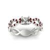 Load image into Gallery viewer, infinity-twist-diamond-semi-mount-engagement-ring-with-ruby-in-white-gold-FD11157SMRGRUDRANGLE3-NL-WG