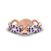 Load image into Gallery viewer, infinity-twist-diamond-semi-mount-engagement-ring-with-sapphire-in-rose-gold-FD11157SMRGSABLANGLE3-NL-RG