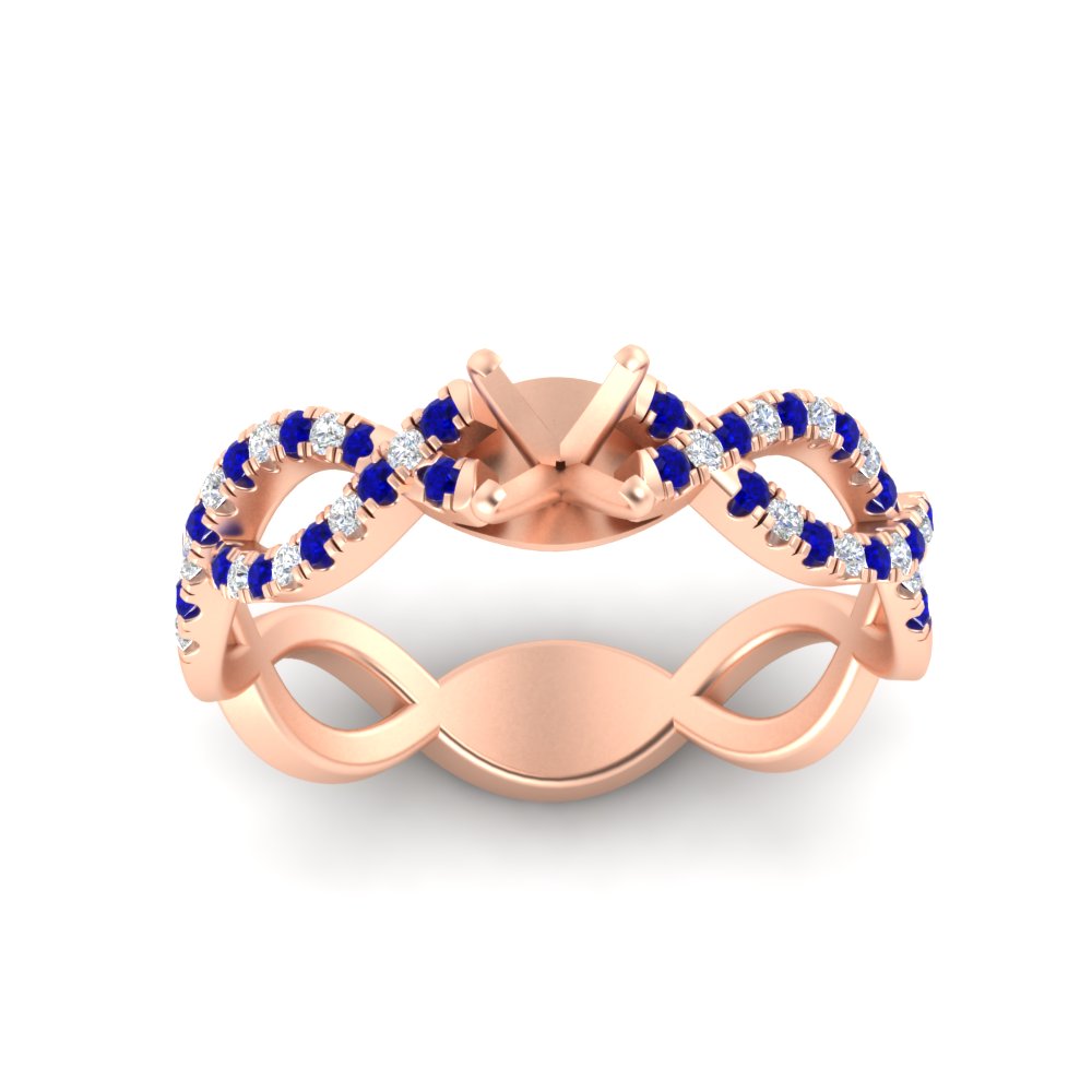 infinity-twist-diamond-semi-mount-engagement-ring-with-sapphire-in-rose-gold-FD11157SMRGSABLANGLE3-NL-RG