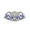 Load image into Gallery viewer, infinity-twist-diamond-semi-mount-engagement-ring-with-sapphire-in-white-gold-FD11157SMRGSABLANGLE3-NL-WG