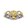 Load image into Gallery viewer, infinity-twist-diamond-semi-mount-engagement-ring-with-sapphire-in-yellow-gold-FD11157SMRGSABLANGLE3-NL-YG