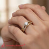 Load image into Gallery viewer, infinity-twist-matching-wedding-set-yellow-gold-fdens8253-model_f3733192-2e4f-43be-b929-4eb88a1ad858