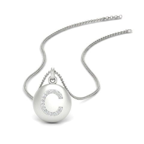 initial-c-disc-with-diamond-charm-necklace-in-white-gold-FDPD11312C-NL-WG