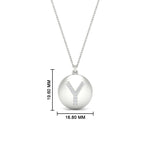 Load image into Gallery viewer, Initial Diamond Disc Pendant

