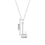 Load image into Gallery viewer, initial-letter-l-charm-diamond-pendant-in-FDPD11292LSLEEP-NL-WG
