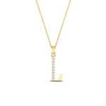 Load image into Gallery viewer, initial-letter-l-charm-diamond-pendant-in-FDPD11292LSLEEP-NL-YG
