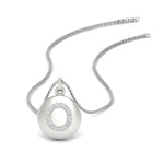 Load image into Gallery viewer, Initial Diamond Disc Pendant
