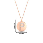 Load image into Gallery viewer, Initial Diamond Disc Pendant
