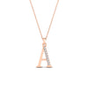 Load image into Gallery viewer, initial-pendant-alphabet-a-with-diamond-in-FDPD11292A-NL-RG