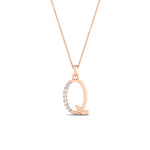 Load image into Gallery viewer, initial-q-letter-pendant-for-women-in-FDPD11292Q-NL-RG
