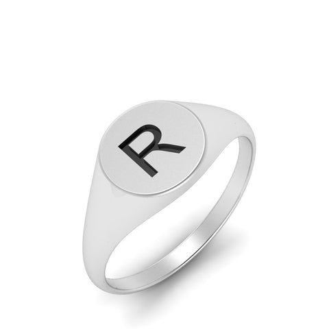 Initial Signet Ring