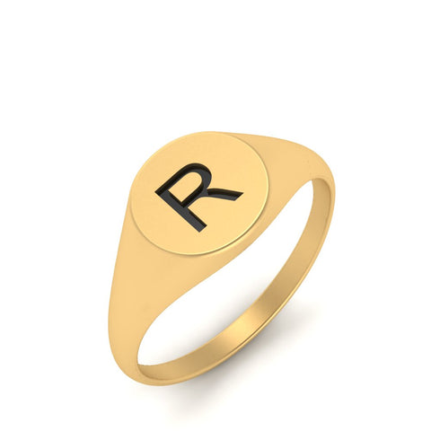 Initial Signet Ring