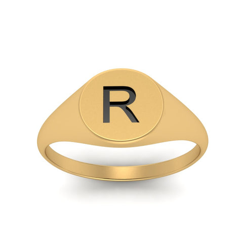 Initial Signet Ring
