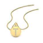 Load image into Gallery viewer, initial-t-on-disc-pendant-in-yellow-gold-FDPD11312T-NL-YG
