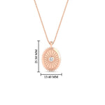 Load image into Gallery viewer, inner-light-diamond-medallion-pendant-in-rose-gold
