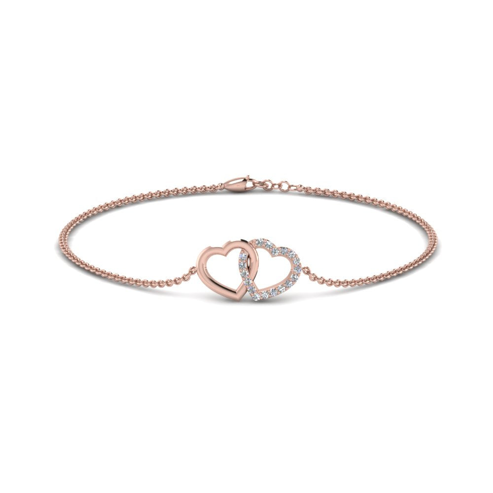 interlocked-heart-diamond-chain-bracelet-in-rose-gold-FDBRC8649HT-NL-RG
