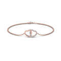 Thumbnail 7 - interlocked-heart-diamond-chain-bracelet-in-rose-gold-FDBRC8649HT-NL-RG