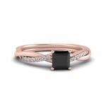 Load image into Gallery viewer, intertwined-princess-cut-black-diamond-wedding-ring-in-rose-gold-FD8253PRRGBLACK-NL-RG-GS.jpg
