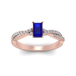 Load image into Gallery viewer, Intertwining Emerald Cut Gemstone Ring
