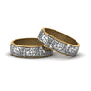 Load image into Gallery viewer, Intricate Gay Pride Wedding Rings
