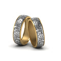 Thumbnail 8 - Intricate Gay Pride Wedding Rings