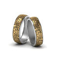 Thumbnail 14 - Intricate Gay Pride Wedding Rings