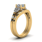 Load image into Gallery viewer, irish-asscher-cut-bridal-ring-set-with-black-diamond-in-yellow-gold-FDENS2255B4ASGBLACKANGLE2-NL-YG?v=1757052145

