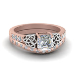 Load image into Gallery viewer, irish-asscher-cut-diamond-bridal-ring-set-in-rose-gold-FDENS2255B4AS-NL-RG?v=1757052145
