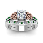 Load image into Gallery viewer, irish-asscher-cut-diamond-bridal-ring-set-with-emerald-in-white-gold-FDENS2255B4ASGEMGRANGLE5-NL-WG_f5091754-12ac-400b-8da7-c96ca9db4727?v=1757052264

