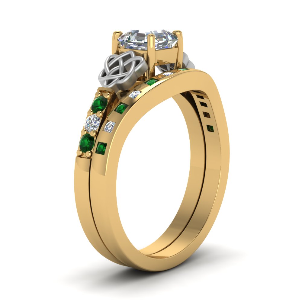 irish-asscher-cut-diamond-bridal-ring-set-with-emerald-in-yellow-gold-FDENS2255B4ASGEMGRANGLE2-NL-YG?v=1757052145
