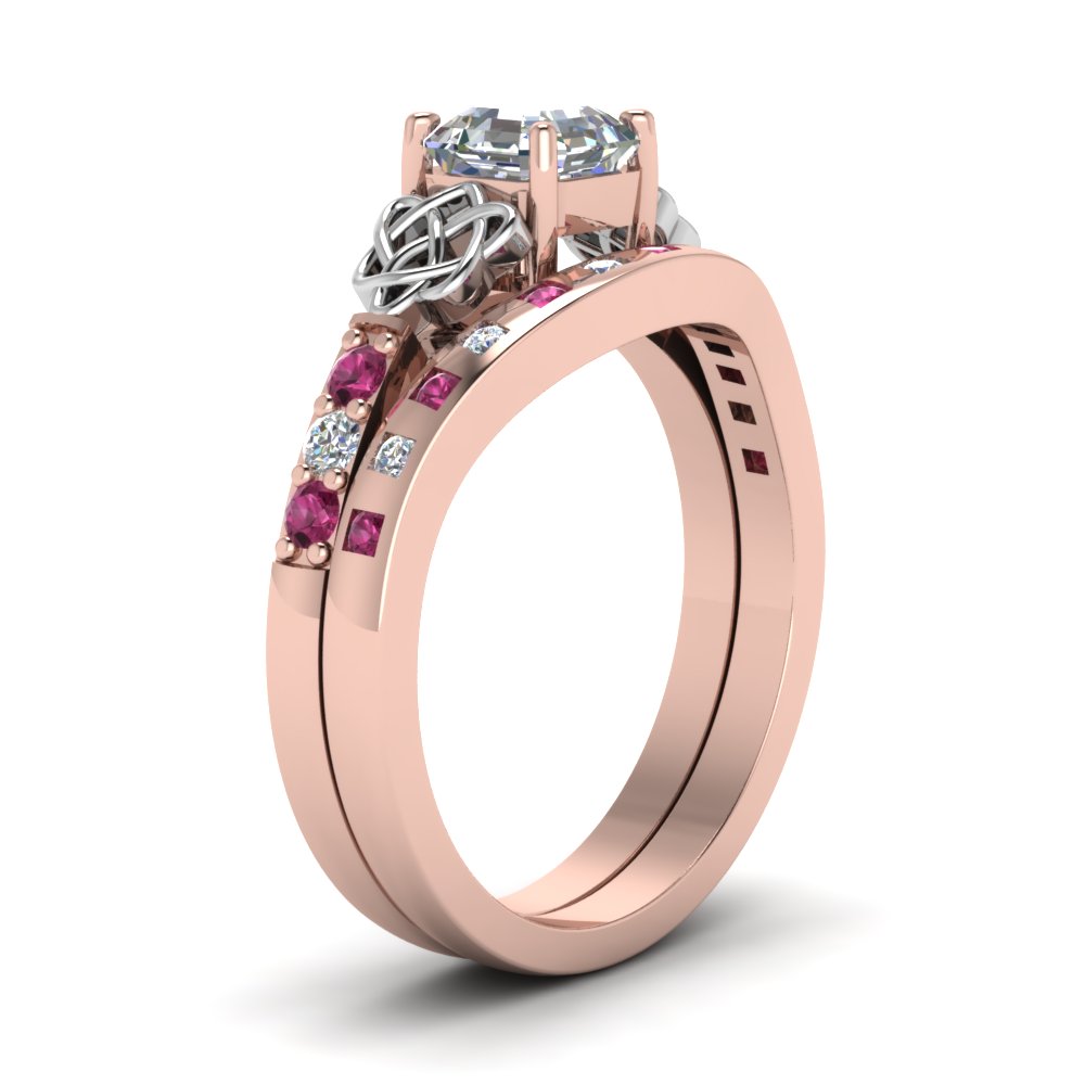 irish-asscher-cut-diamond-bridal-ring-set-with-pink-sapphire-in-rose-gold-FDENS2255B4ASGSADRPIANGLE2-NL-RG_44a4b2b3-d345-4265-a45e-936b1937bd9c?v=1757052265