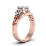 Load image into Gallery viewer, irish-cushion-cut-diamond-bridal-ring-set-with-orange-sapphire-in-rose-gold-FDENS2255B4CUGSAORANGLE2-NL-RG_ccda9404-9d6d-4ab2-a96d-473440594e98?v=1757052278
