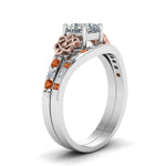Load image into Gallery viewer, irish-cushion-cut-diamond-bridal-ring-set-with-orange-sapphire-in-white-gold-FDENS2255B4CUGSAORANGLE2-NL-WG_2e1770e8-ec73-428d-bf91-a1c0957340b7?v=1757052277

