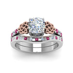 Load image into Gallery viewer, irish-cushion-cut-diamond-bridal-ring-set-with-pink-sapphire-in-white-gold-FDENS2255B4CUGSADRPIANGLE5-NL-WG_5a7e3520-00f7-42d7-8c84-01596b28be17?v=1757052277
