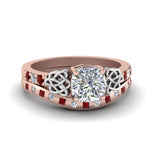 Load image into Gallery viewer, irish-cushion-cut-diamond-bridal-ring-set-with-ruby-in-rose-gold-FDENS2255B4CUGRUDR-NL-RG_243c0cb9-0751-4ba3-b41c-5d6690e60c1d?v=1757052278
