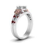 Load image into Gallery viewer, irish-cushion-cut-diamond-bridal-ring-set-with-ruby-in-white-gold-FDENS2255B4CUGRUDRANGLE2-NL-WG_deb70965-ad8a-4509-8c89-eb62a5c430eb?v=1757052277
