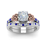 Load image into Gallery viewer, irish-cushion-cut-diamond-bridal-ring-set-with-sapphire-in-white-gold-FDENS2255B4CUGSABLANGLE5-NL-WG_22286fef-96ac-4e2f-a14d-3c4d50ccc476?v=1757052277

