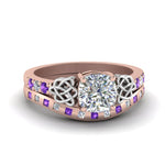 Load image into Gallery viewer, irish-cushion-cut-diamond-bridal-ring-set-with-violet-topaz-in-rose-gold-FDENS2255B4CUGVITO-NL-RG_3cbe534d-b6b6-4222-81a5-d77f07cc7359?v=1757052278
