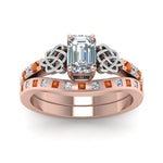 Load image into Gallery viewer, irish-emerald-cut-diamond-bridal-ring-set-with-orange-sapphire-in-rose-gold-FDENS2255B4EMGSAORANGLE5-NL-RG_75051d54-0576-48e4-aa26-8d4b0dd011c8?v=1757052291
