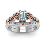 Load image into Gallery viewer, irish-emerald-cut-diamond-bridal-ring-set-with-orange-sapphire-in-white-gold-FDENS2255B4EMGSAORANGLE5-NL-WG_efa1dd3b-96c2-40c8-be75-e0237ab3d70b?v=1757052290
